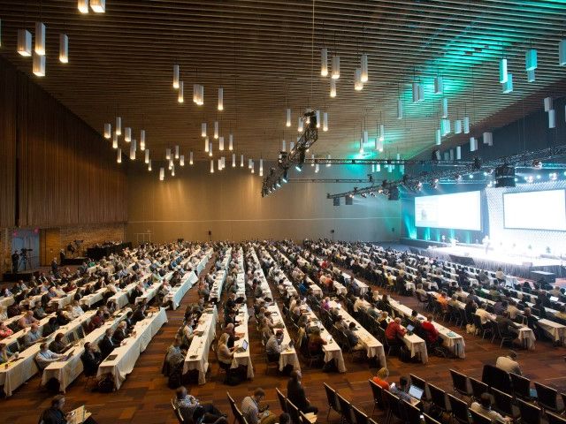 Large shot of PCI conference